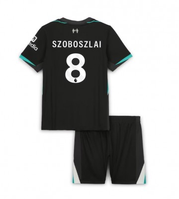 Liverpool Dominik Szoboszlai #8 Segunda Equipación Niños 2024-25 Manga Corta (+ Pantalones cortos)